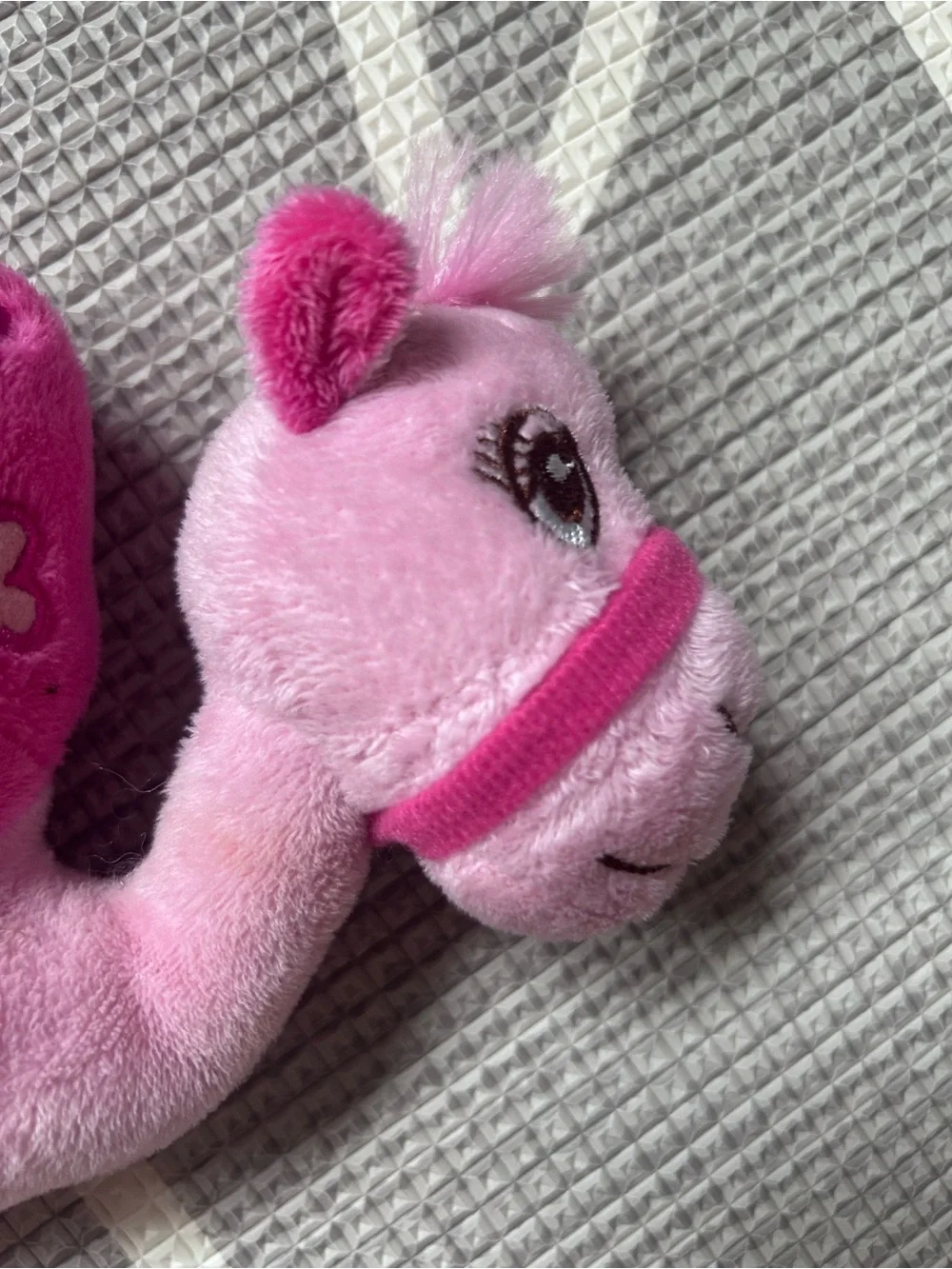 Plush Pink Kids Toy Rattle - Soft Pink Cuddly Animal
